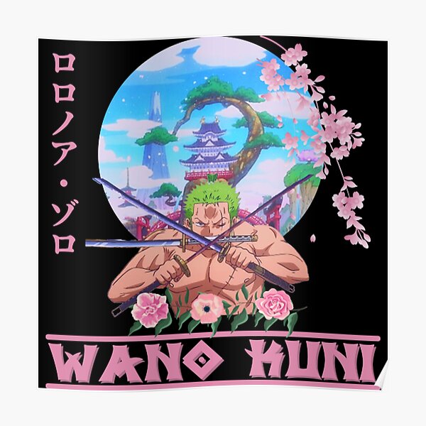 Zoro Wano Kuni Wall Art Redbubble