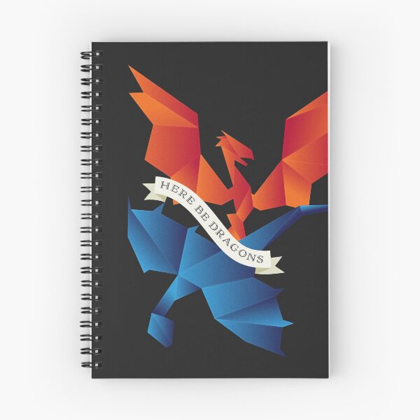 Artikelvorschau, Stil SCP1762 Here Be Dragons, Where the Dragons Went Handyhülle, Notizbuch entworfen und verkauft von opalskystudio.