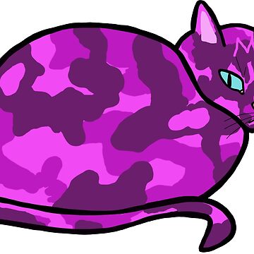Artwork thumbnail, Purple Calico Cat by ArtbyMel