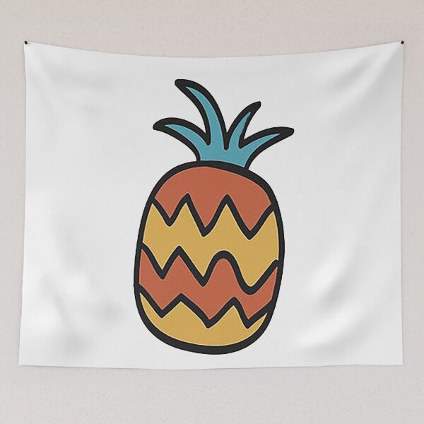 Item preview, Pineapple cartoon, Hawaian fruit, Hawai, Welcome, pineapple tree, Yellow fruit designed and sold by Nostrathomas66.