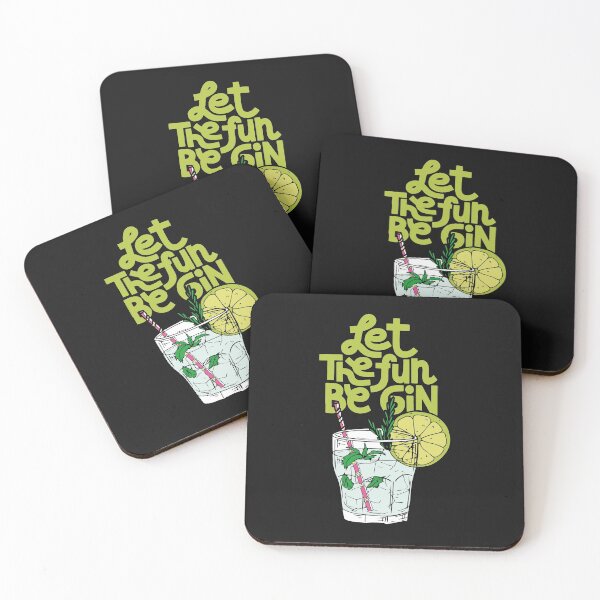 Item preview, Let The Fun Be Gin Funny Gin Tonic Love Alcohol Party designed and sold by SeleneFrances.
