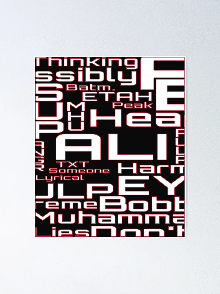 Thumbnail 1 of 3, Poster, Random Text Print designed and sold by WOWART69.
