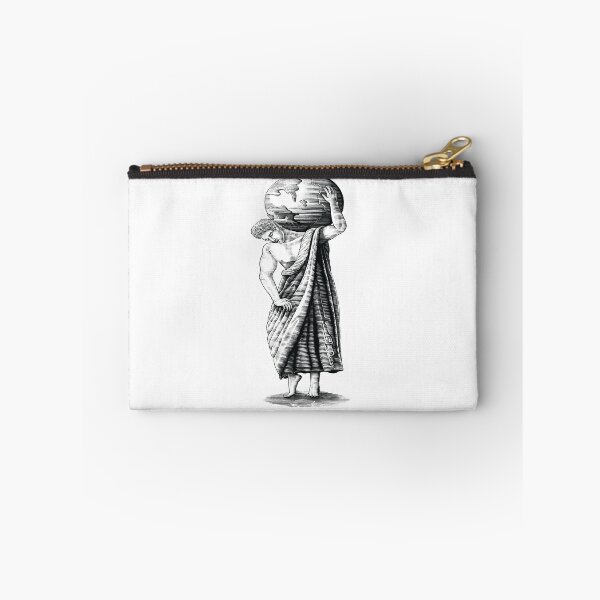Item preview, Man Carrying World Art Roman Period Hand Draw Vintage Engraving Style designed and sold by Peekonet.