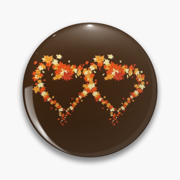 Item preview, Autumn leaves pattern through hearts -  Autumn leaves detail pattern - Autumn leaves pattern orange designed and sold by Amalzaki.