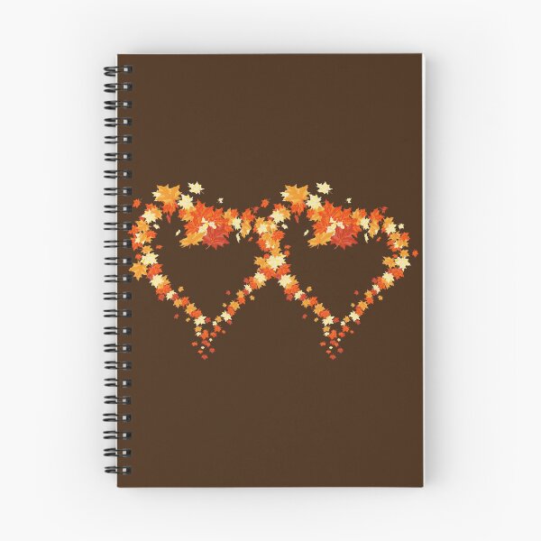 Item preview, Autumn leaves pattern through hearts -  Autumn leaves detail pattern - Autumn leaves pattern orange designed and sold by Amalzaki.