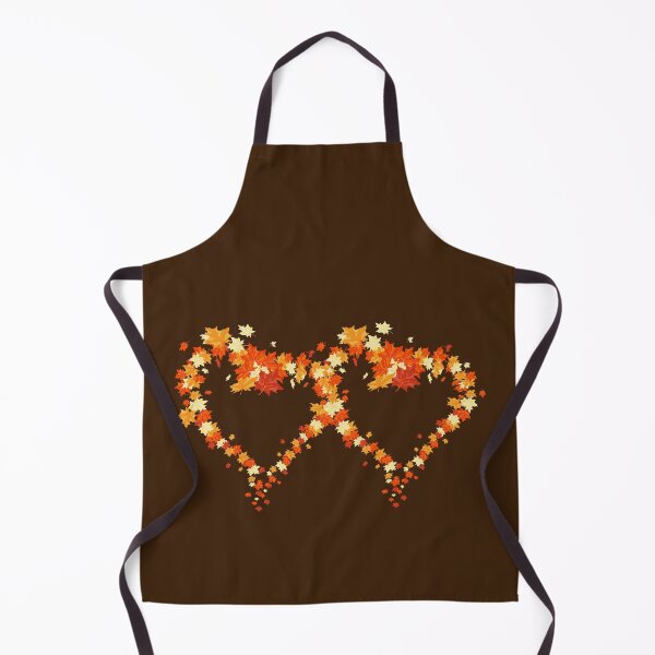 Item preview, Autumn leaves pattern through hearts -  Autumn leaves detail pattern - Autumn leaves pattern orange designed and sold by Amalzaki.