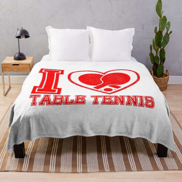 Item preview, Me encanta el corazón de tenis de mesa Vintage Grunge designed and sold by iheartsport.