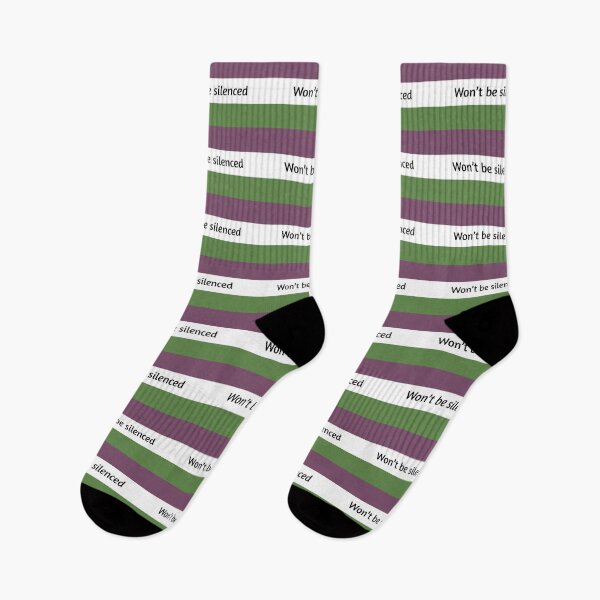 Item preview, Suffragette Flag - Won't Be Silenced designed and sold by Olicanian.