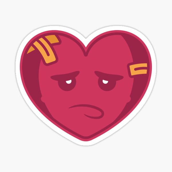 Corazón roto Pegatina