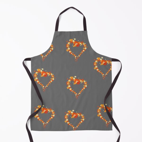 Item preview, Autumn leaves pattern through hearts -  Autumn leaves detail pattern - Autumn leaves pattern orange designed and sold by Amalzaki.