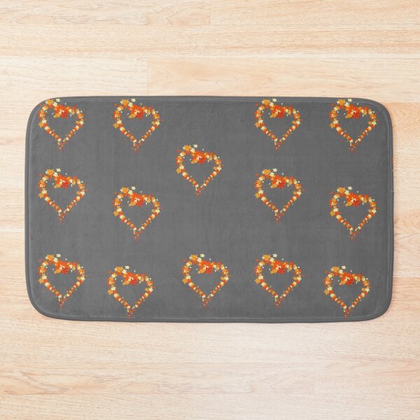 Item preview, Autumn leaves pattern through hearts -  Autumn leaves detail pattern - Autumn leaves pattern orange designed and sold by Amalzaki.