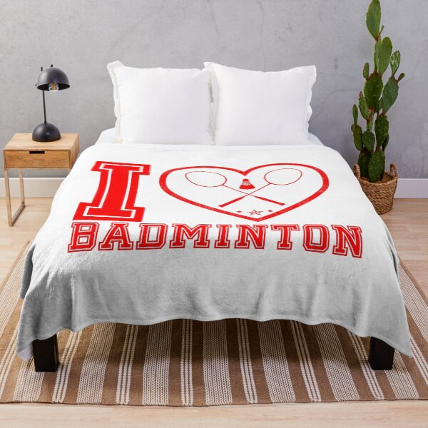 Item preview, I Love Heart Badminton Vintage Grunge designed and sold by iheartsport.