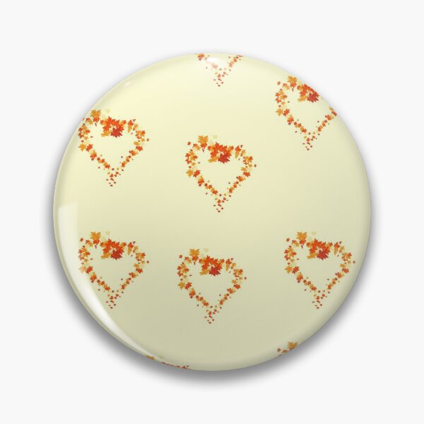 Item preview, Autumn leaves pattern through hearts -  Autumn leaves detail pattern - Autumn leaves pattern orange designed and sold by Amalzaki.