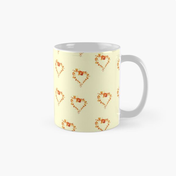 Item preview, Autumn leaves pattern through hearts -  Autumn leaves detail pattern - Autumn leaves pattern orange designed and sold by Amalzaki.
