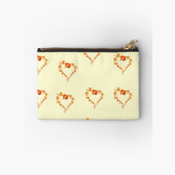 Item preview, Autumn leaves pattern through hearts -  Autumn leaves detail pattern - Autumn leaves pattern orange designed and sold by Amalzaki.