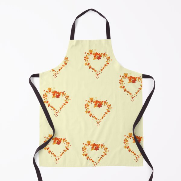 Item preview, Autumn leaves pattern through hearts -  Autumn leaves detail pattern - Autumn leaves pattern orange designed and sold by Amalzaki.