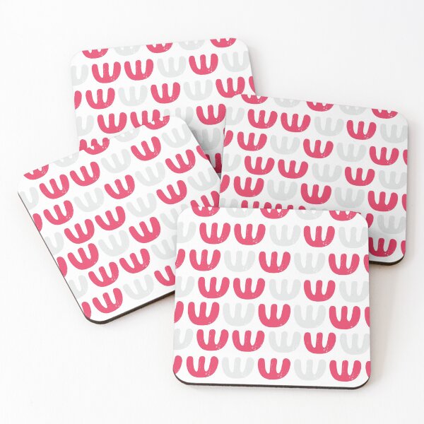 Item preview, E shape red and grey pattern in transparent background  designed and sold by smartcircle.