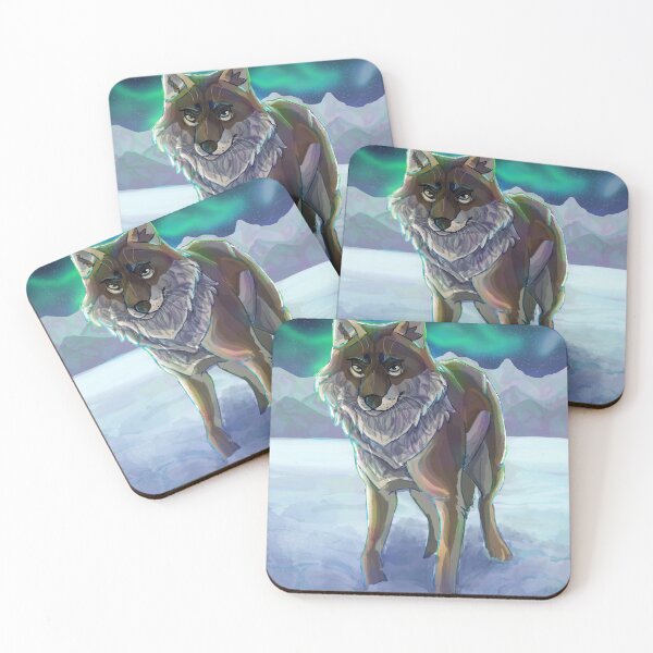 Item preview, Northern lights wolf designed and sold by Blaspur.