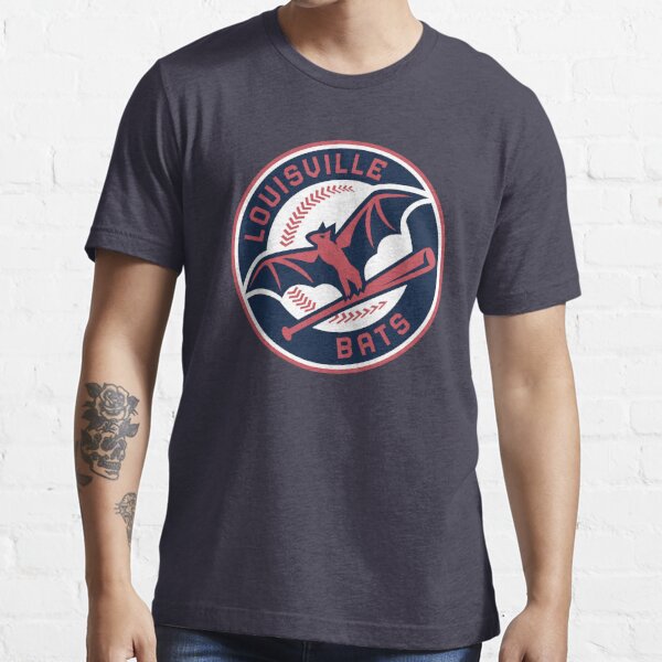 Men's Champion Gray Louisville Bats Jersey T-Shirt Size: Small