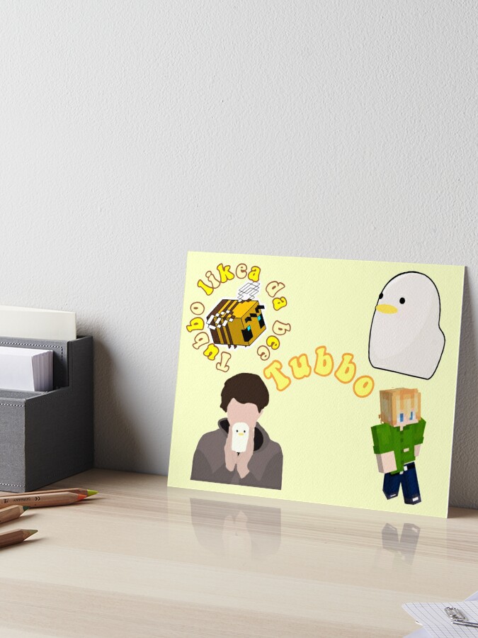 Tubbo sticker with Michael | Dream Smp Fanart | Art Board Print