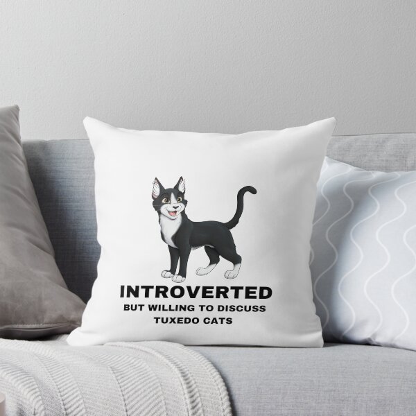 Item preview, Introverted But Willing To Discuss Tuxedo Cats designed and sold by caseysketches.