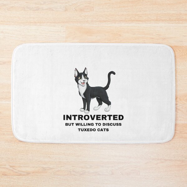 Item preview, Introverted But Willing To Discuss Tuxedo Cats designed and sold by caseysketches.