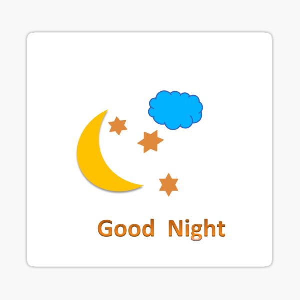 good night Sticker
