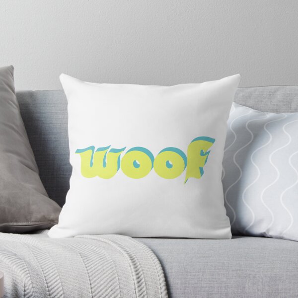 Woof! Throw Pillow