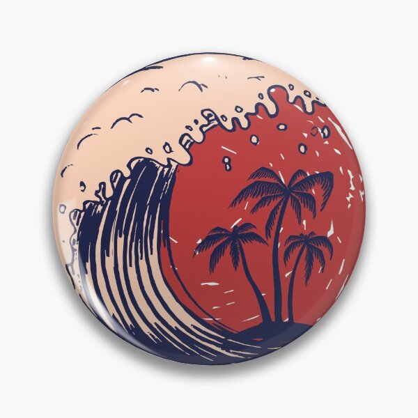 Item preview, Miami Poster Template with Lettering Palms Image designed and sold by Peekonet.