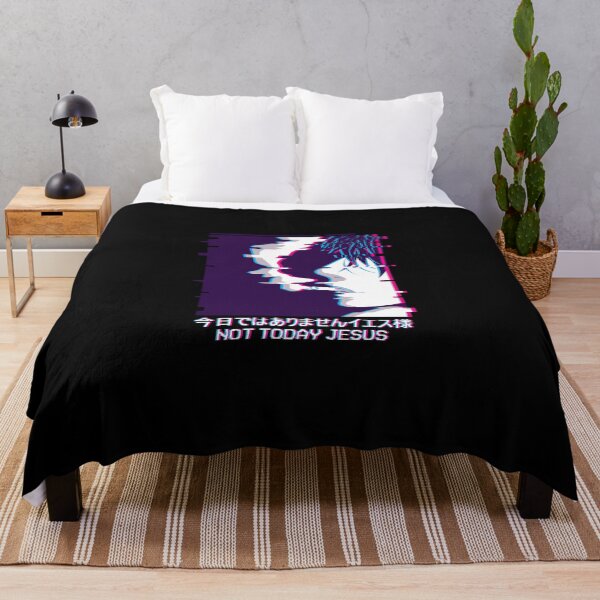 Item preview, Not Today Jesus Smoking Anime Boy Vaporwave  designed and sold by KayteOsaki93.