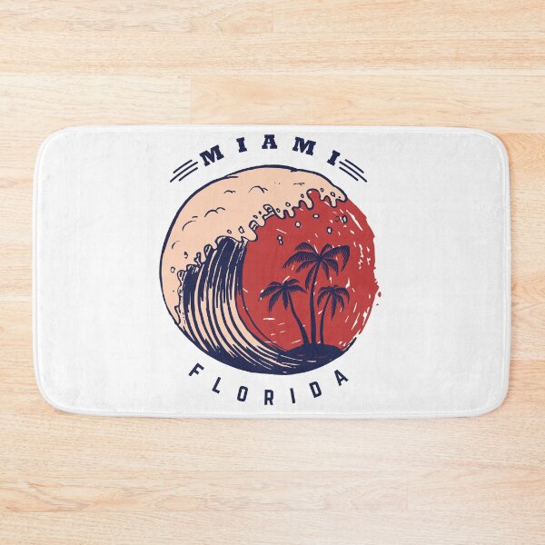 Item preview, Miami Poster Template with Lettering Palms Image designed and sold by Peekonet.