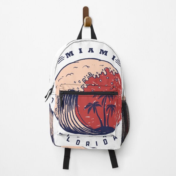 Item preview, Miami Poster Template with Lettering Palms Image designed and sold by Peekonet.