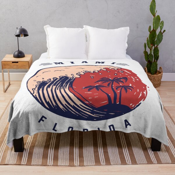 Item preview, Miami Poster Template with Lettering Palms Image designed and sold by Peekonet.