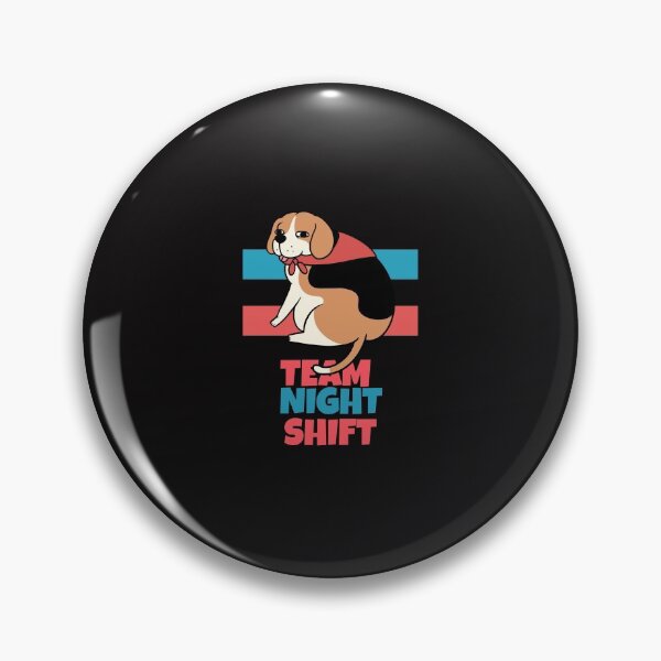 Item preview, Team Night Shift Chubby Beagle Dog Lover  designed and sold by CharisCreatives.