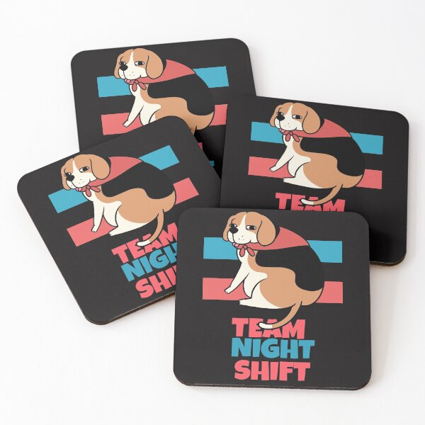 Item preview, Team Night Shift Chubby Beagle Dog Lover  designed and sold by CharisCreatives.