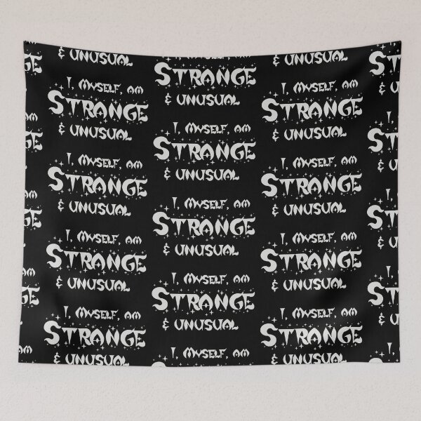 Item preview, Strange & Unusual (White Font) designed and sold by SquirrelPants87.