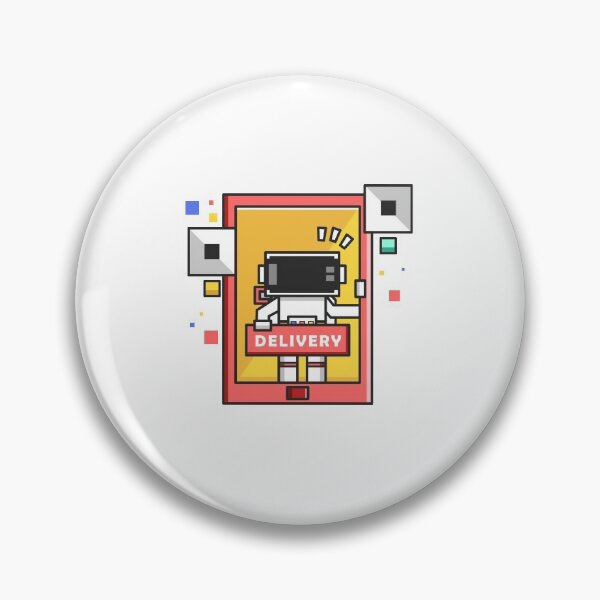 Item preview, boxed astronaut. carries the word delivery designed and sold by mukhamad rifai.