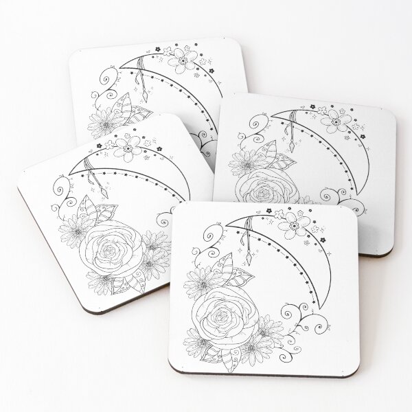 Item preview, Floral Mystic Doodle designed and sold by MandyRosko.