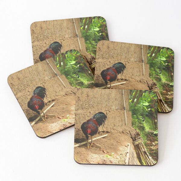 Item preview, Rooster on a Tropical Balinese Coffee Farm designed and sold by citrusapple.