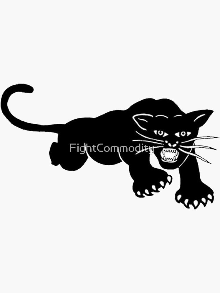 Imagen 3 de 3, Pegatina con la obra Black Panther Party Logo, diseñada y vendida por FightCommodity.