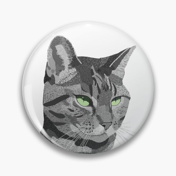 Item preview, Black and White Tabby Cat designed and sold by NaomiiiC.