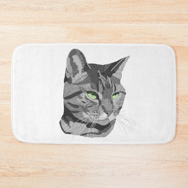 Item preview, Black and White Tabby Cat designed and sold by NaomiiiC.