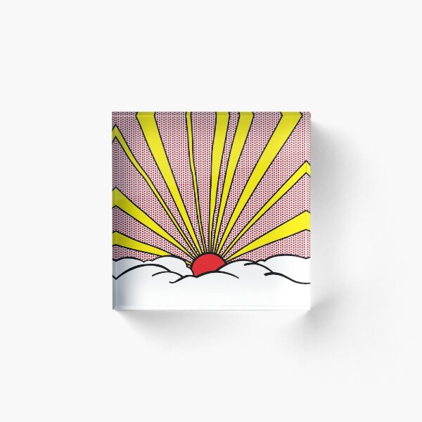 SUN RAYS Acrylic Block