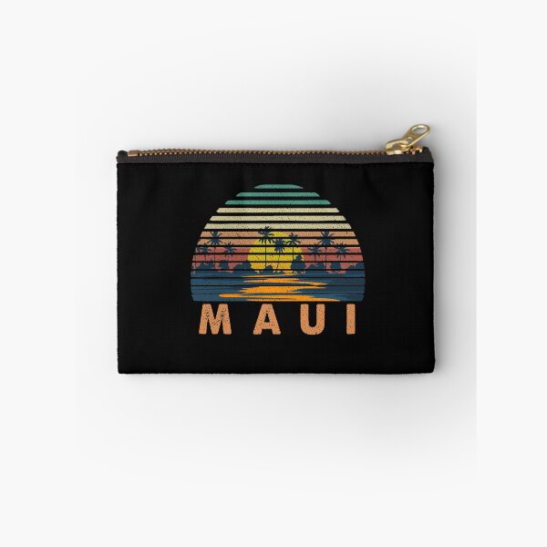 Item preview, Maui Hi Hawaii Vintage Sunset Retro Palm Trees Surfing Lover Gift designed and sold by alenaz.
