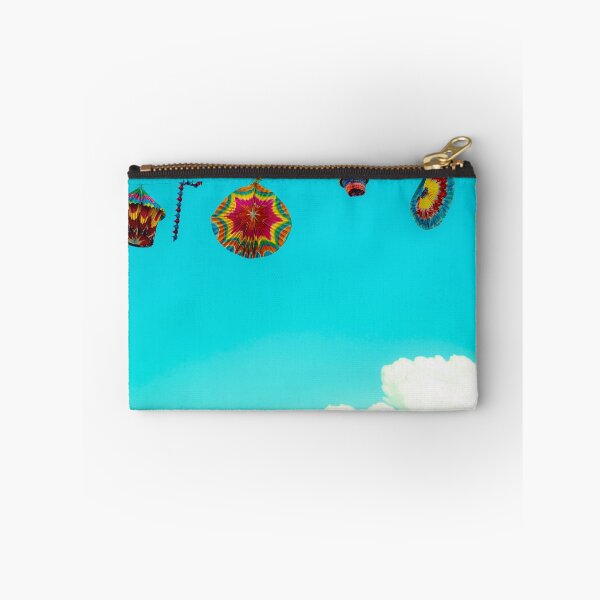 Item preview, Hanging lanterns against a blue blue sky duvet cover print photography art shower curtain towel designed and sold by Boho Contessa.