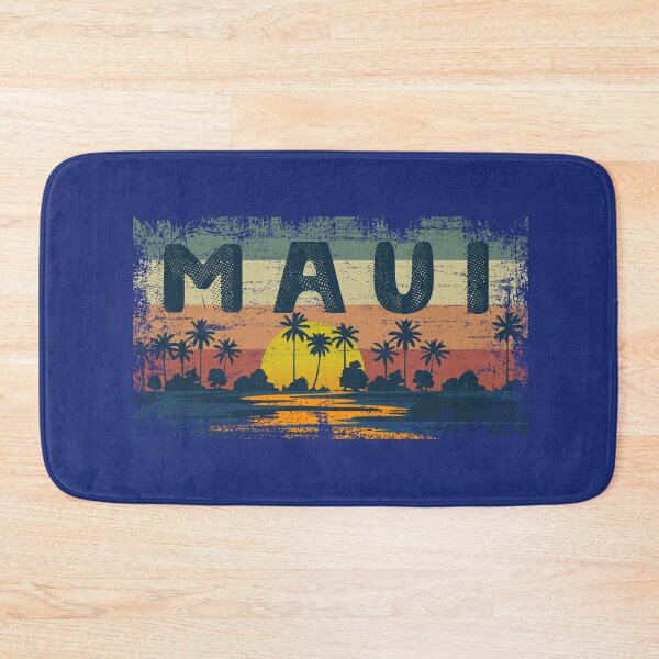 Item preview, Vintage Maui Sunset Hawaii Retro 70s Beach Palm Trees Cute Design  designed and sold by alenaz.