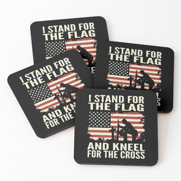 Item preview, I Stand for The Flag Kneel for The Cross designed and sold by BorderlineComb.