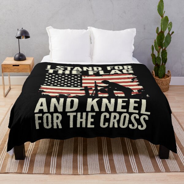 Item preview, I Stand for The Flag Kneel for The Cross designed and sold by BorderlineComb.