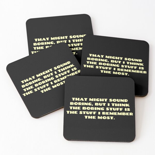 Item preview, The Boring Stuff is the Stuff I Remember the Most designed and sold by RetroOG.