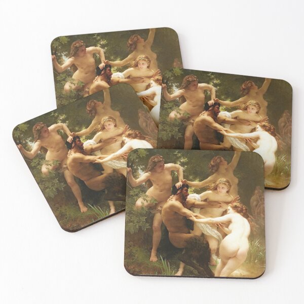 Item preview, Nymphs And Satyr By William Adolphe Bouguereau designed and sold by JDesigningMO.